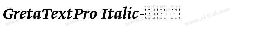 GretaTextPro Italic字体转换